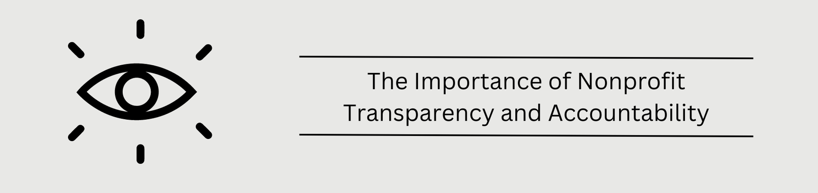 The Importance of Nonprofit Transparency and Accountability